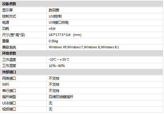 DS-1005K規(guī)格參數(shù)